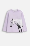 COCCODRILLO marškinėliai EVERYDAY GIRL A, violetiniai, ZC5143101VGA-016-122, 122 cm