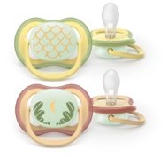 PHILIPS AVENT čiulptukai ULTRA AIR NIGHT, 0-6 mėn., 2 vnt., SCF376/27