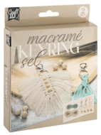 CRAFT ID kūrybinis makramės rinkinys - raktų pakabukai, CR1728/GE