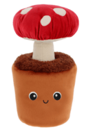KEEL TOYS pliušinis gėlių vazonėlis Surprise Mushroom, 25 cm, 