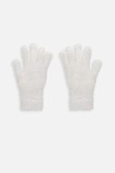 COCCODRILLO pirštuotos pirštinės ACCESSORIES WINTER GIRL, ecru, ZC3360302AWG-003