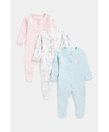 MOTHERCARE šliaužtinukas ilgomis rankovėmis, FE111 3vnt., 