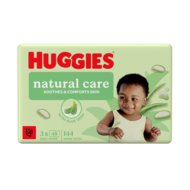 HUGGIES drėgnos servetėlės NATURAL CARE PLASTIC FREE, 48x3 vnt., 2430941