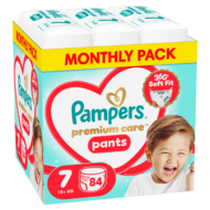PAMPERS sauskelnės-kelnaitės Premium Pants, 7 dydis, 15+kg, 84 vnt., 80894760