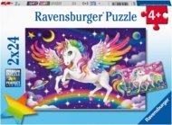 RAVENSBURGER PUZZLE dėlionė Vienaragis ir Pegasas, 2x24 det., 05677 4