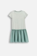 COCCODRILLO suknelė trumpomis rankovėmis, žalia, WC6129201RGK-011-104, 104 cm