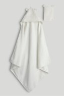MOTHERCARE rankšluostis ir kempinė, kreminis, AV39301, 100x100 cm