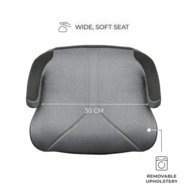 KINDERKRAFT automobilinė kėdutė I-BOOST 2, i-Size, pilka, KCIBOO02GRY0000