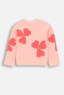 COCCODRILLO megztinis HEARTS GIRL KIDS, powder pink, ZC4172101HGK-033-122, 122 cm