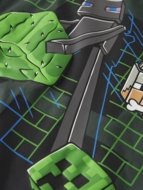 NAME IT MINECRAFT marškinėliai, 13252199-464E4D 122-128 cm