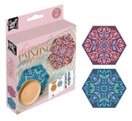 CRAFT ID kūrybinis rinkinys Diamond Painting Coaster, šešiakampė forma, CR2073/GE