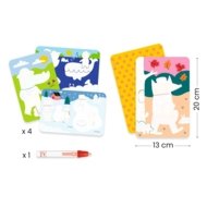 DJECO kūrybinis spalvinimo vandeniu rinkinys Magic Colouring - 4 Seasons, DJ09076