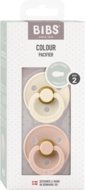 BIBS čiulptukai, Colour Symmetrical, 2 vnt, 6-18 mėn., Ivory/Blush, 2 dydis