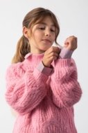 COCCODRILLO megztinis CRAFT PUNK GIRL JUNIOR, rožinis, ZC5172501CGJ-007-128, 128 cm