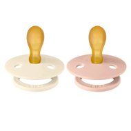 BIBS čiulptukai, Colour Symmetrical, 2 vnt, 6-18 mėn., Ivory/Blush, 2 dydis
