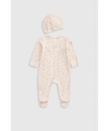 MOTHERCARE šliaužtinukas ilgomis rankovėmis, kepurė ir migdukas, IF318 74