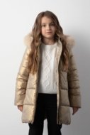 COCCODRILLO striukė OUTERWEAR GIRL KIDS, auksinė, ZC5152108OGK-023-110, 110 cm