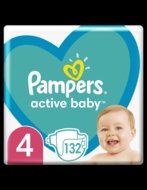 PAMPERS sauskelnės, Active Baby, dydis 4, 132 vnt., 9kg-14kg, 81747790