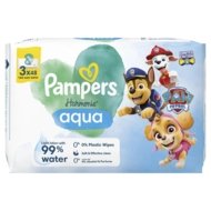 PAMPERS drėgnos servetėlės kūdikiams HARMONIE AQUA PAW PATROL, 3x48 vnt.