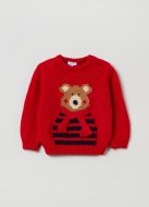OVS BOY9-36M TRICOT 2H 12-18 RED 001926468