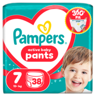 PAMPERS sauskelnės-kelnaitės, dydis 7, 38 vnt, 15+kg, 81748920
