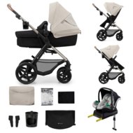KINDERKRAFT universalus vežimėlis MOOV 2 4in1 AIR EVA WHEELS, moonlight grey, KSMOOV2GRYEV400