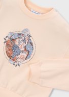 MAYORAL džemperis su gobtuvu, salmon, 3.448-96, 122  cm