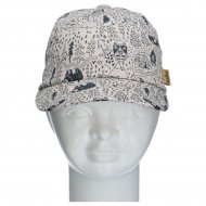 TUTU kepurė su snapeliu, smėlio spalvos/juoda, 3-006577, 52/56 cm