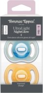 TOMMEE TIPPEE silikoniniai čiulptukai NIGHT GLOW ULTRALIGHT, 6-18 mėn., 2 vnt., 433805