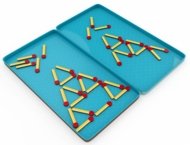 PURPLE COW kelioninis žaidimas Matchstick Puzzles (LT, LV, EE), 6886