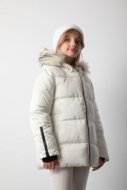 COCCODRILLO striukė OUTERWEAR GIRL JUNIOR, kreminė, cm