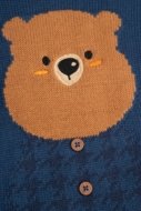 COCCODRILLO megztinis FOREST FRIENDS BOY NEWBORN, mėlynas, ZC5172101FBN-015-086, 86 cm