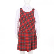 MAMAJUM sarafanas slim fit 10-000017, languotas, raudonas, 146/152 cm