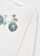 MAYORAL marškinėliai ilgomis rankovėmis, natural, 3.019-12, 98  cm