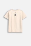 COCCODRILLO marškinėliai trumpomis rankovėmis EVERYDAY UNISEX A, kreminiai, WC5143202VUA-002-152, 152 cm