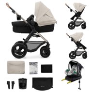 KINDERKRAFT universalus vežimėlis MOOV 2 4in1 AIR, moonlight grey, KSMOOV02GRY4000