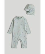 MOTHERCARE maudymosi kombinezonas ir kepurė, AX27301, 86 cm