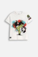 COCCODRILLO marškinėliai SPORTS BOY KIDS, balti, cm