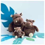 DOUDOU ET COMPAGNIE minkštas žaislas Begemotas 23 cm, HO1058