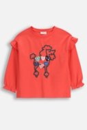 COCCODRILLO marškinėliai FROSTING PUDDLE GIRL KIDS, raudoni, cm