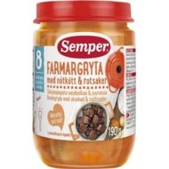 SEMPER mėsos troškinys su šakniavaisinėmis daržovėmis, 8 mėn., 190 g., 119309