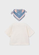 MAYORAL marškinėliai trumpomis rankovėmis, sky bone, 3.009-89, 122  cm