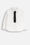 COCCODRILLO marškiniai ilgomis rankovėmis BACK TO SCHOOL GIRL, balti, WC5140102BSG-001-164, 164 cm