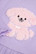 COCCODRILLO marškinėliai HAPPY PUPPY GIRL NEWBORN, violetiniai, ZC5143103HGN-016-086, 86 cm