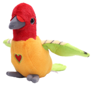 HAPPY YAPPERS interaktyvus pliušinis žaislas raudonai oranžinė papūgėlė, 9474