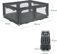 LIONELO maniežas FLORENCE, Grey graphite