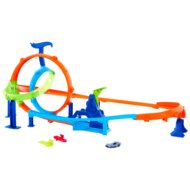 HOT WHEELS Stunt Tracks lenktynių trasos rinkinys – Dvigubos kilpos iššūkis, JHK73