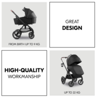 HAUCK universalus vežimėlis COMFORT N CARE SET, Black, 165539