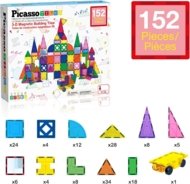 PICASSO TILES Magnetinis konstruktorius 3D 152 det., PT152