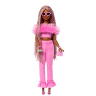 BARBIE Deluxe Fashionistas lėlė rožiniu kostiumėliu, HYV28